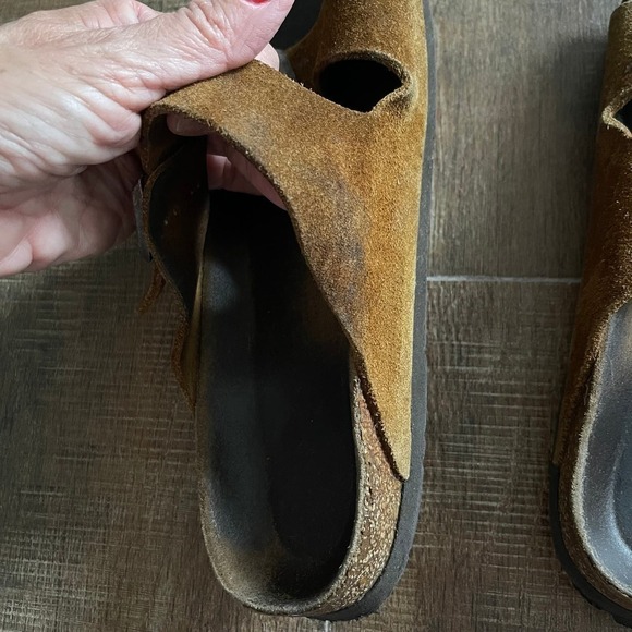 BIRKENSTOCK Leather Suede Sandals Shoes - Picture 4 of 7